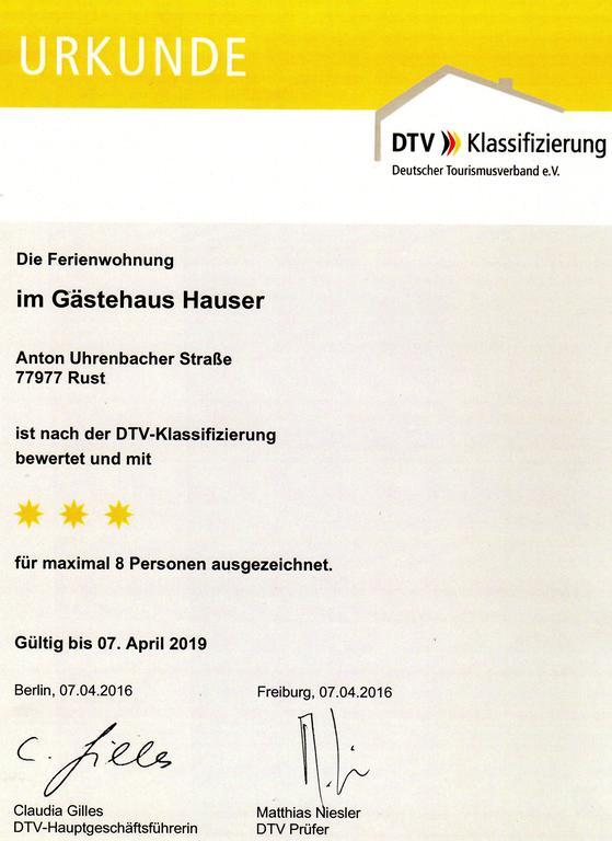 Gaestehaus Hauser Rust Esterno foto